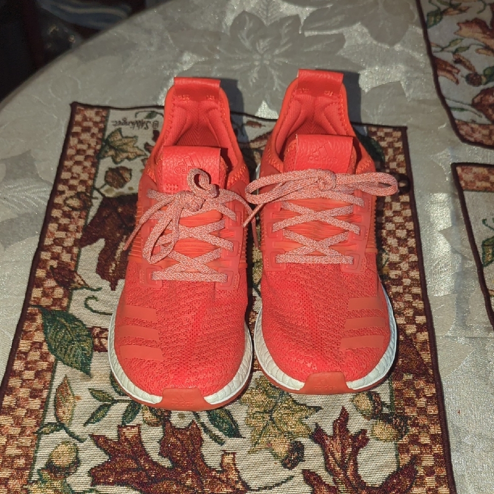 Adidas Orange Running Shoes